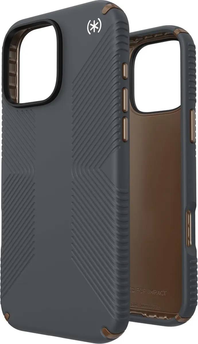 Speck Presidio2 Grip 150776-3212 iPhone 16 Pro Max Hoesje - Grijs