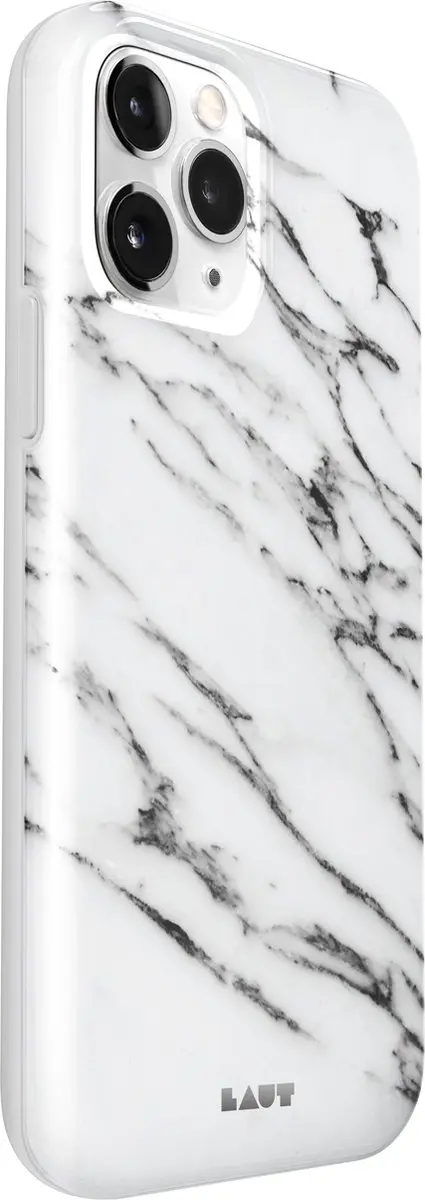 Laut Huex Kunststof Hoesje iPhone 12 Mini - mpn-4895206918855 - Wit Marmer