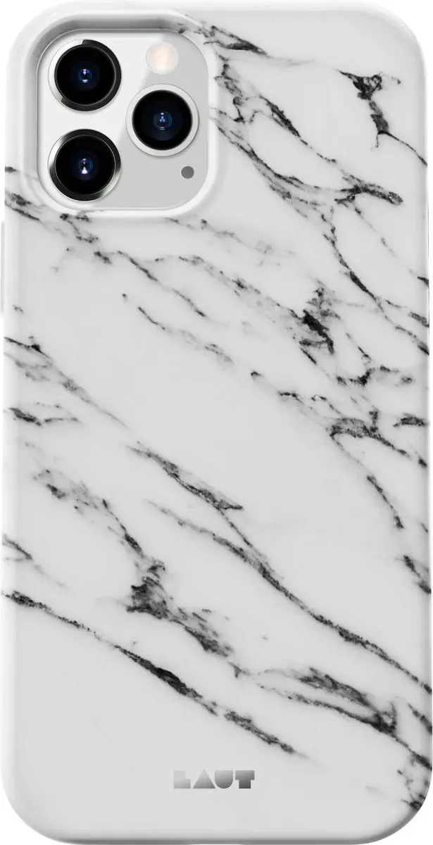 Laut Huex Kunststof Hoesje iPhone 12 Mini - mpn-4895206918855 - Wit Marmer