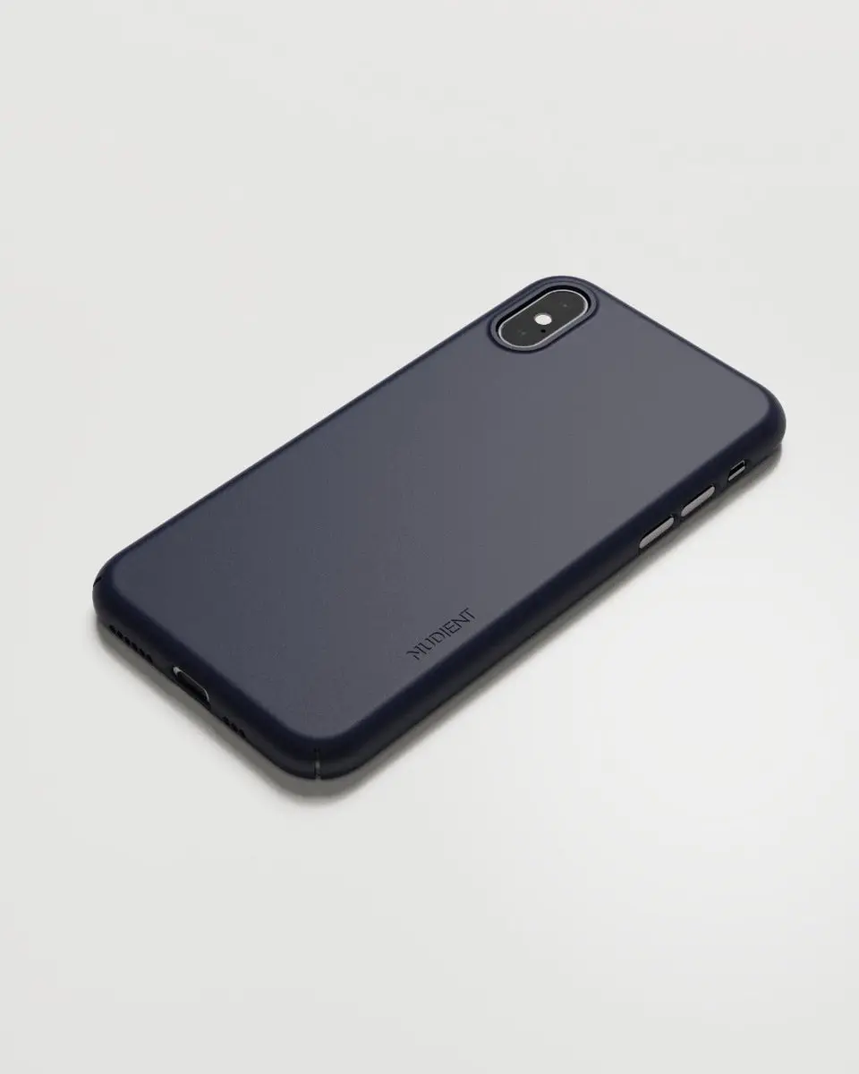 Nudient Thin Precise Case iPhone XS V3 - Blauw