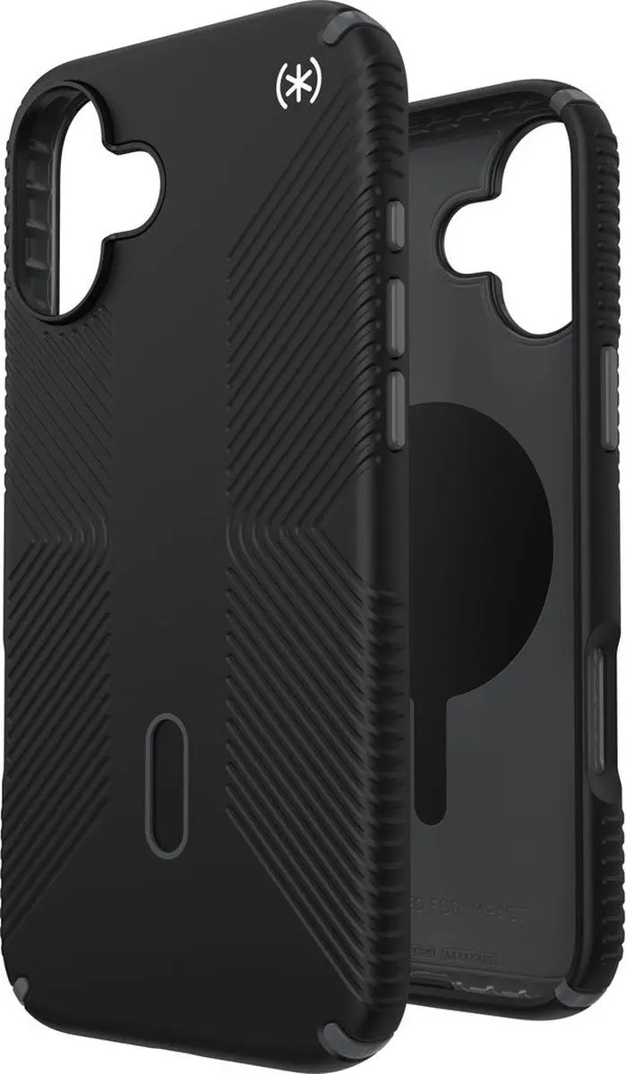 Speck Presidio2 Grip 150713-3205 Hoesje - iPhone 16 Plus - Zwart
