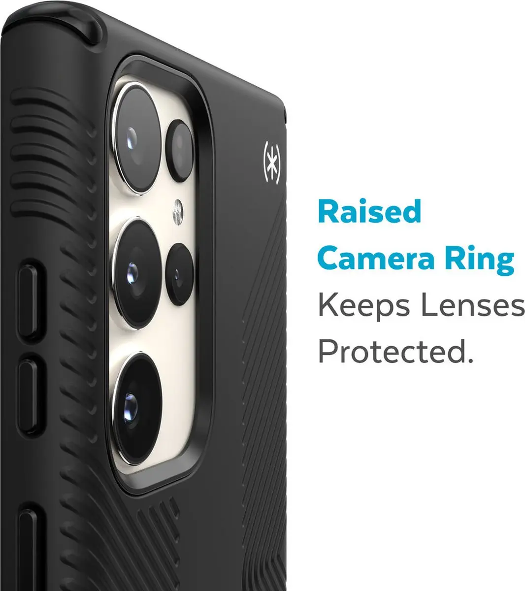 Speck Presidio2 Grip 150344-D143 Hoesje - Samsung Galaxy S23 Ultra - Zwart