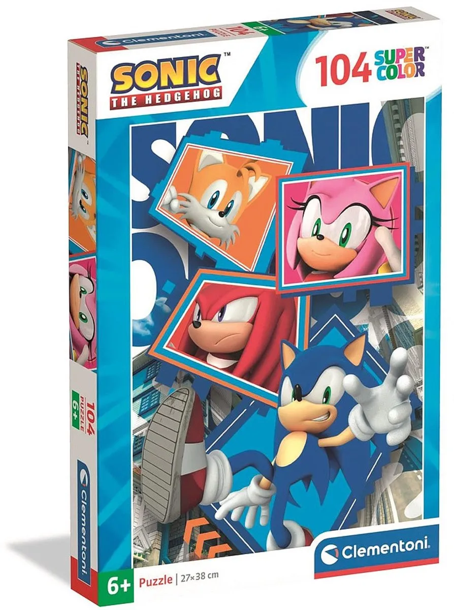 Clementoni Sonic Kinderpuzzel 104 Stukjes
