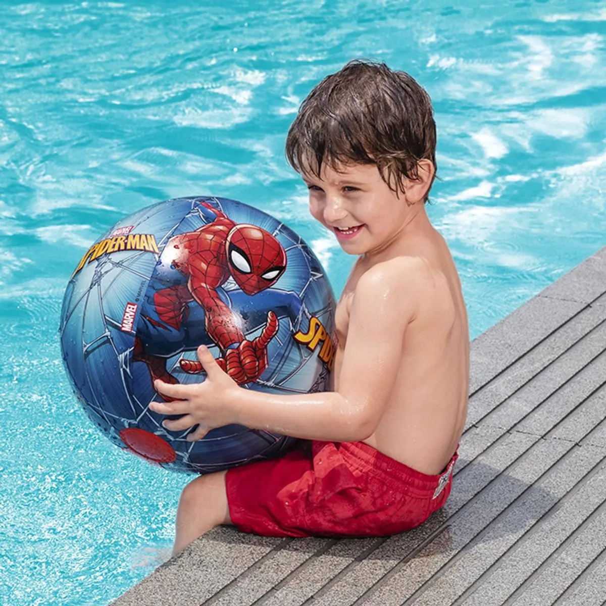 Bestway Spiderman Opblaasbare Strandbal - Ø51cm - Meerkleurig - afbeelding 6 van 6