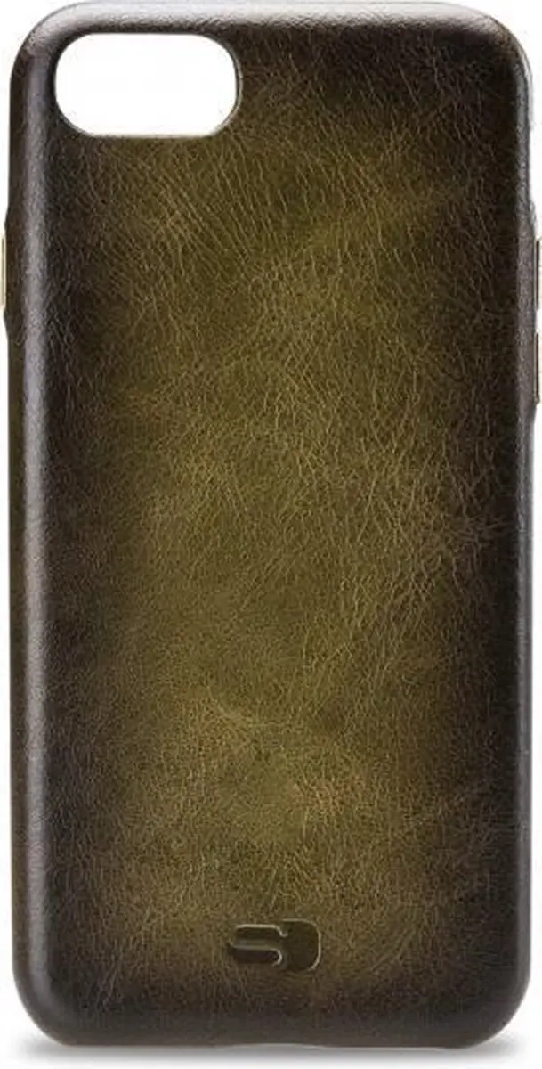 Senza Desire Leren Backcover iPhone SE/8/7/6 - LEACVR1047 - Burned Olive - afbeelding 6 van 6