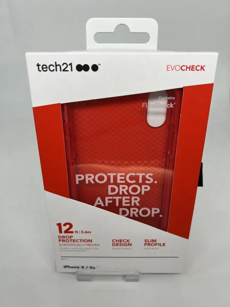 Tech21 Evo Check Hoesje iPhone X/XS - Rood