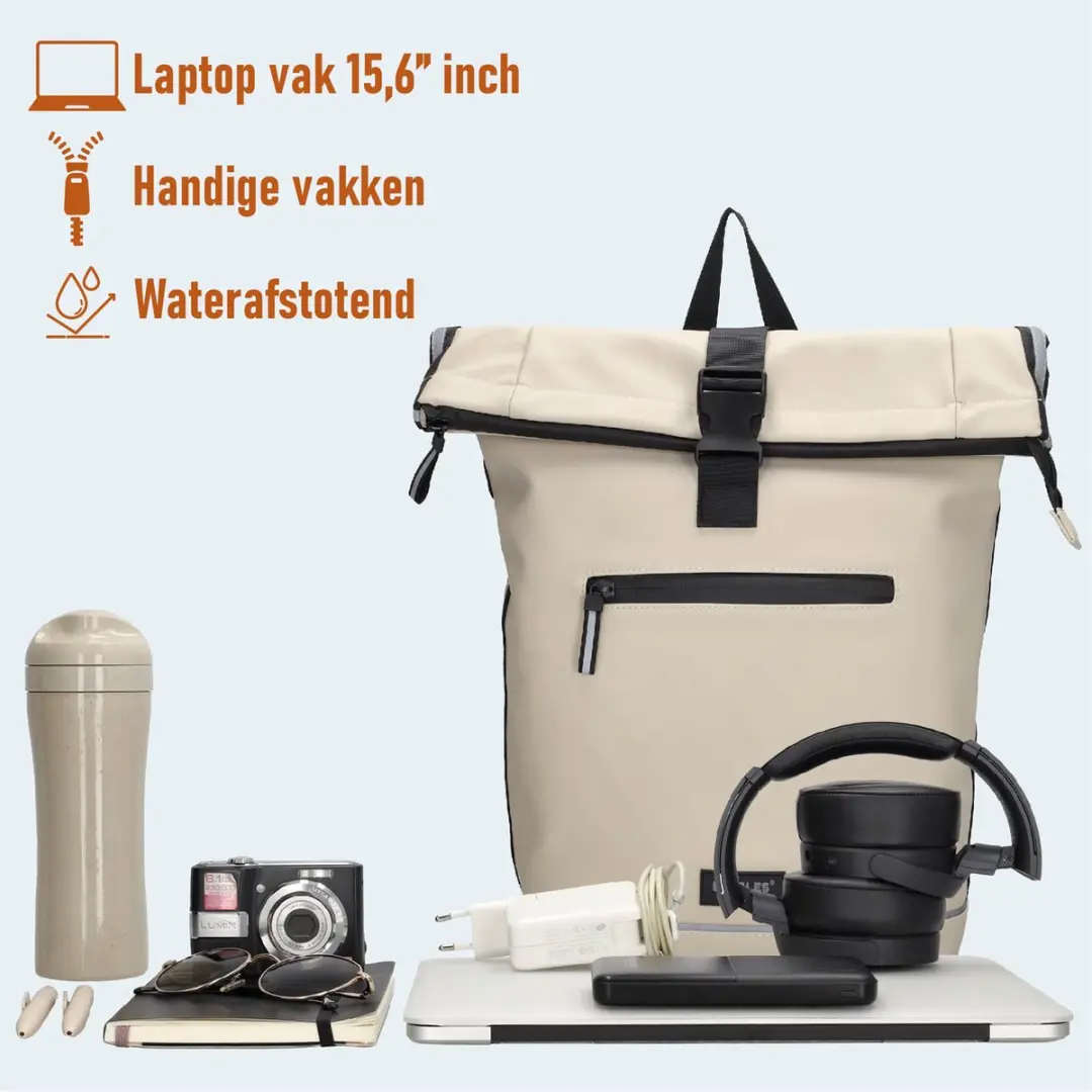 Beagles Originals Bicycle Fietstas Rugzak 27L - Lichttaupe