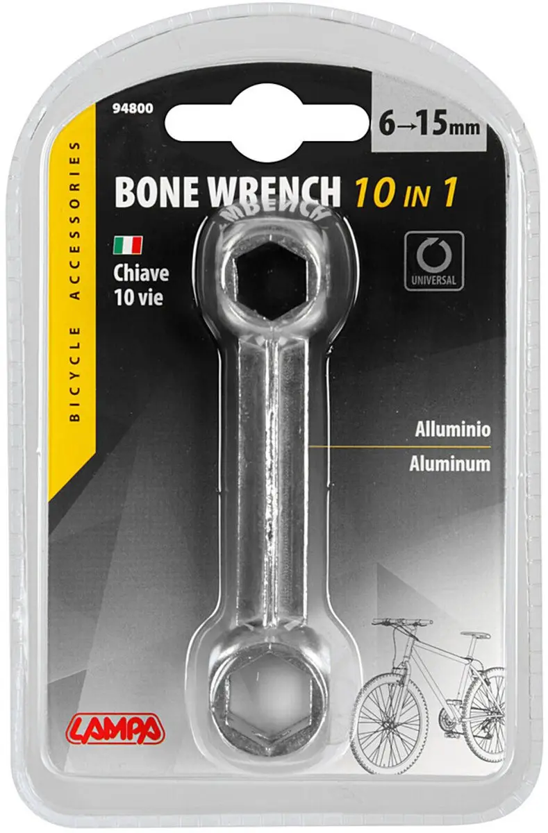 Lampa Universele Dumbbell Sleutel 6–15mm - Zilver