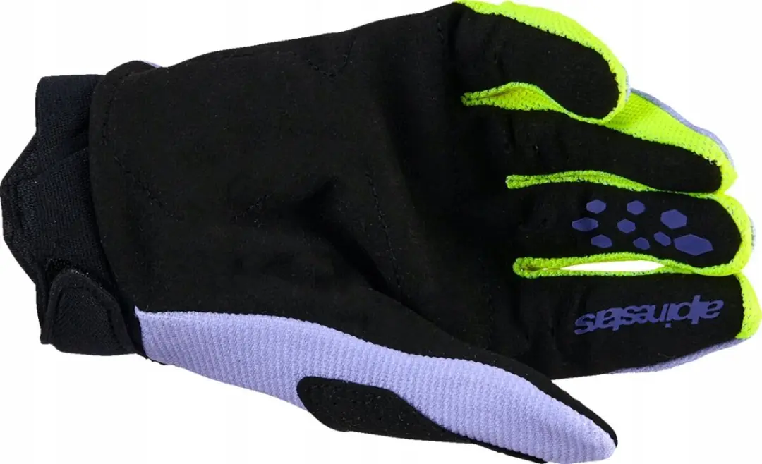 Alpinestars Youth Full Bore V2 Kinderkruishandschoenen M - Paars/Geel