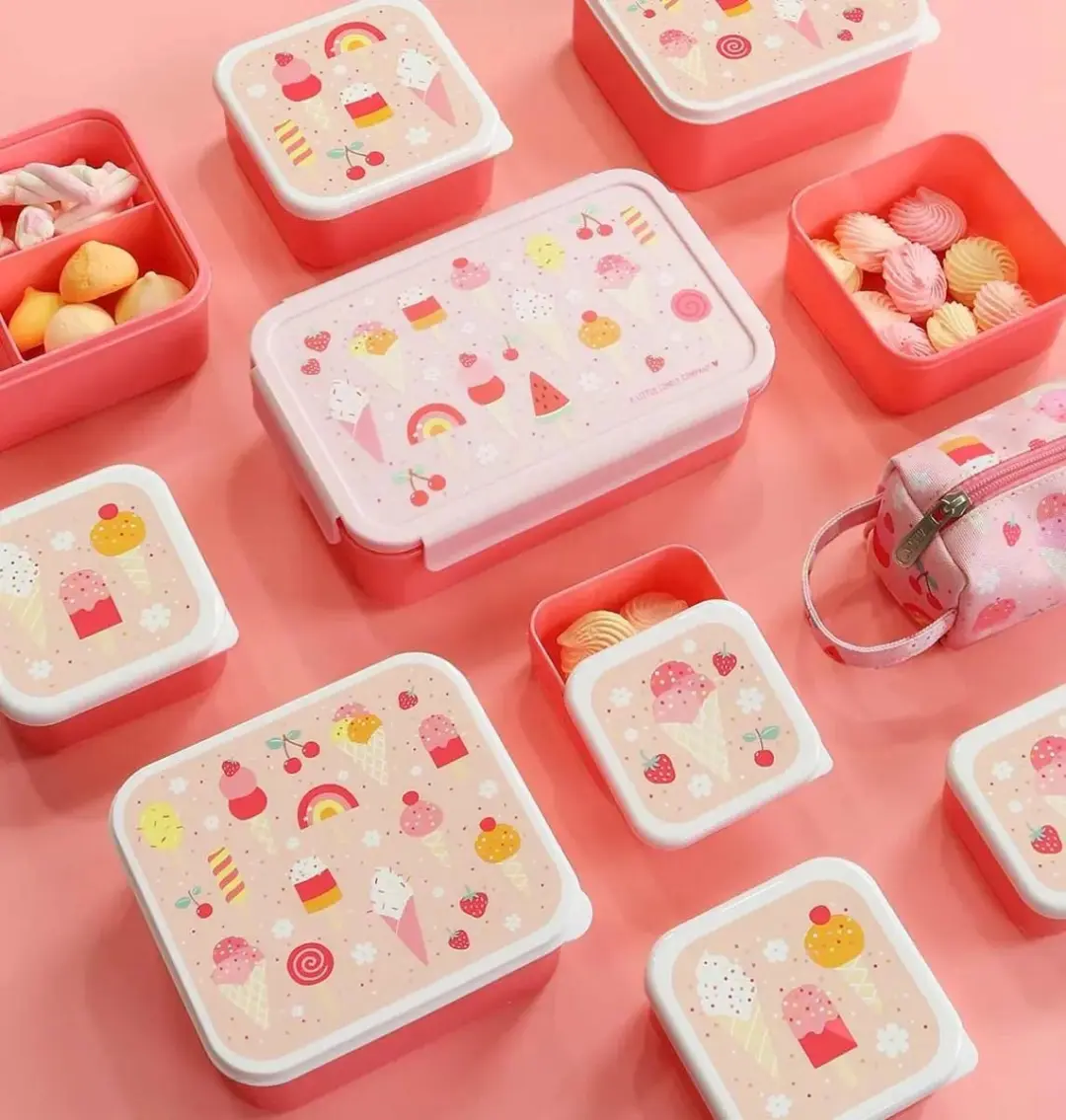 A Little Lovely Company Back to School Set - Roze