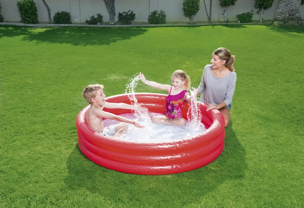 Bestway Kinderzwembad 152x30cm - 282L - Rood/Blauw