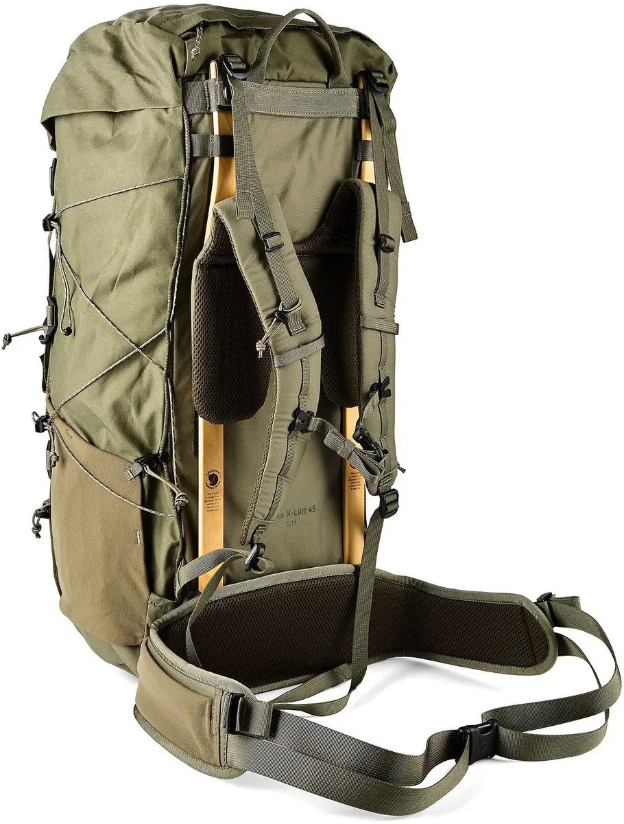 Fjällräven Kajka X-Lätt Rugzak 45L - Olijfgroen