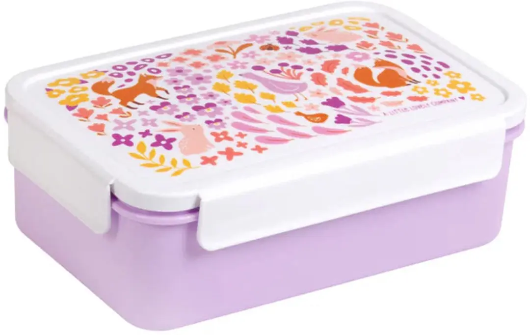 A Little Lovely Company Back to School Set - Bloementuin - Paars
