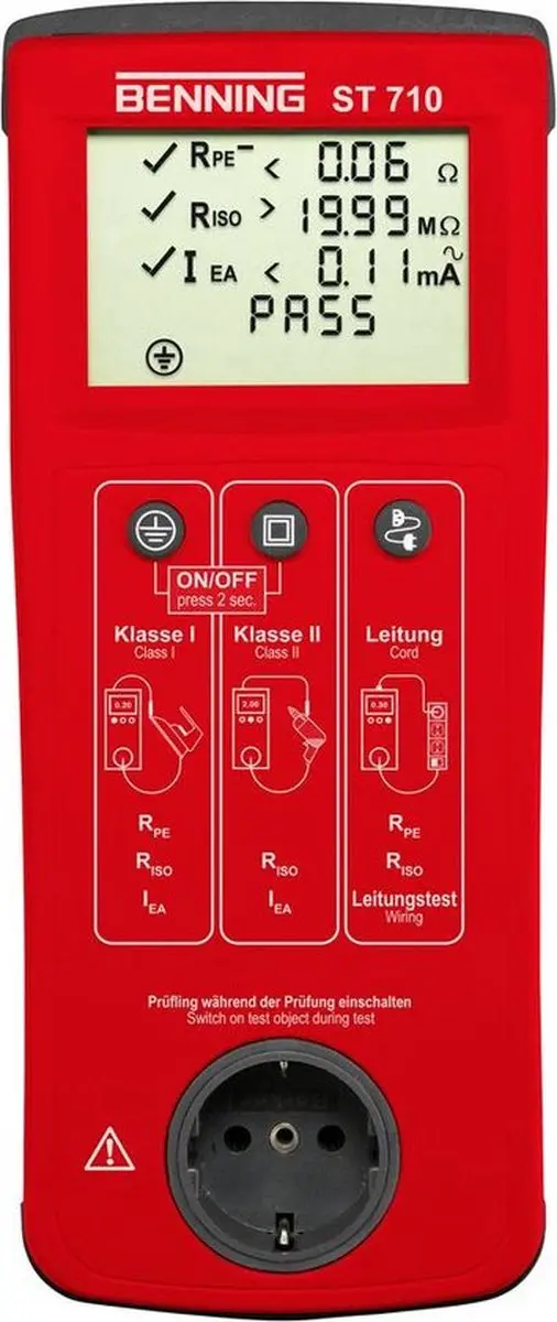 Benning ST 710 Apparaattester
