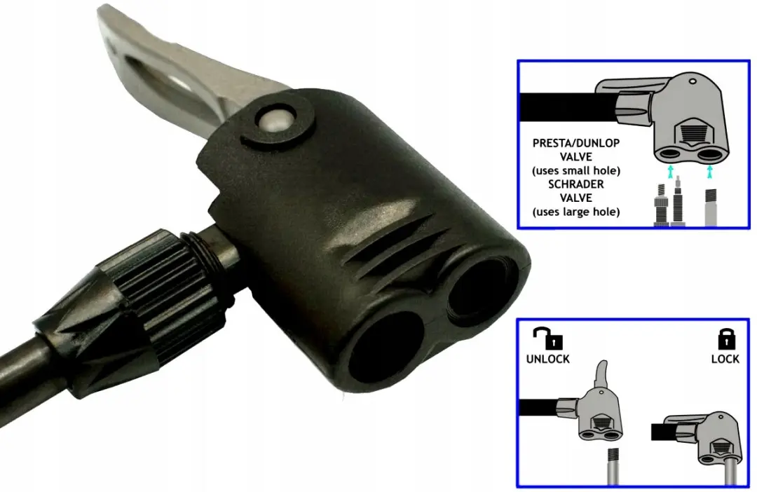 XQMax PRO Fietspomp met Manometer 11 Bar - Universeel