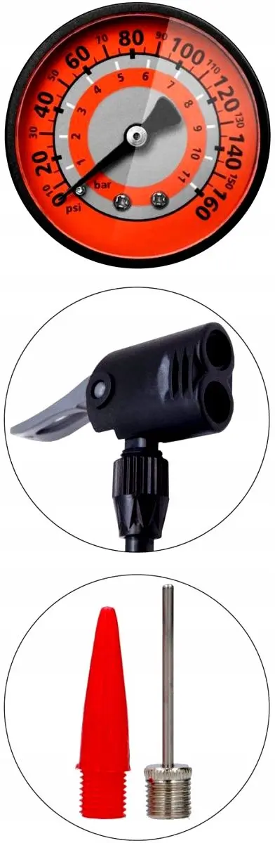 XQMax PRO Fietspomp met Manometer 11 Bar - Universeel