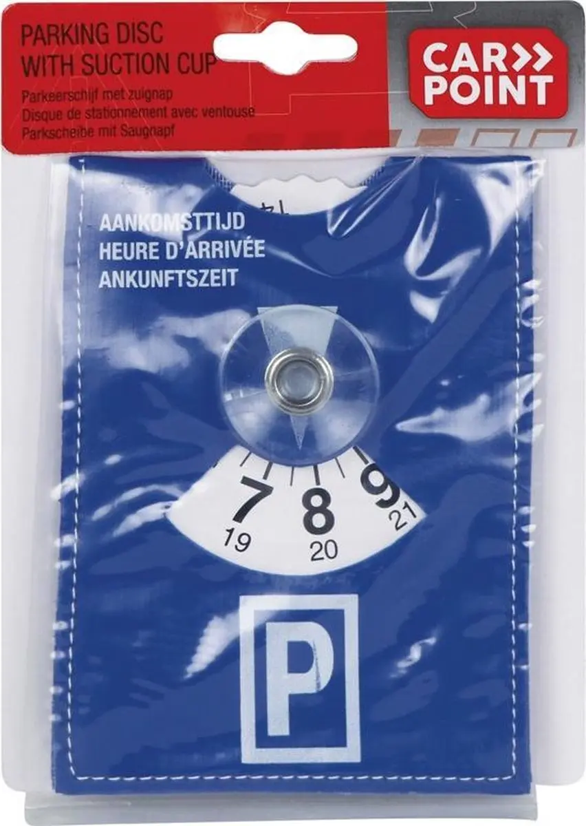 Carpoint Parkeerschijf met zuignap - Blauw