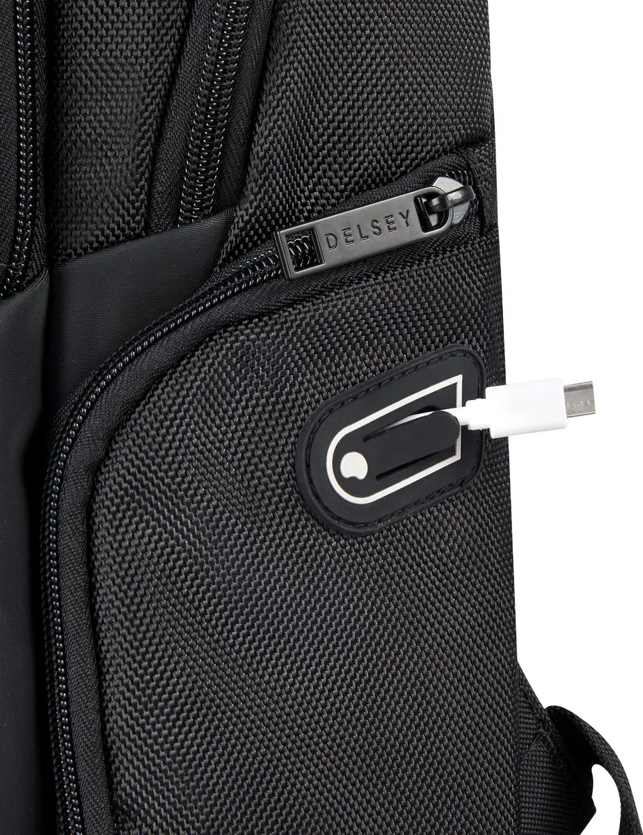 Delsey Parvis Plus Laptoprugzak 15 inch - 22L - Zwart - afbeelding 6 van 6