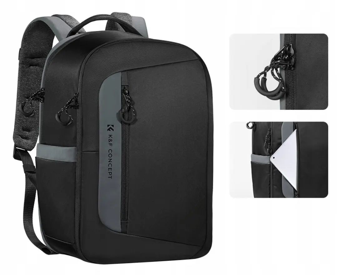 K&F Concept Fotografie Rugzak 22L - Zwart