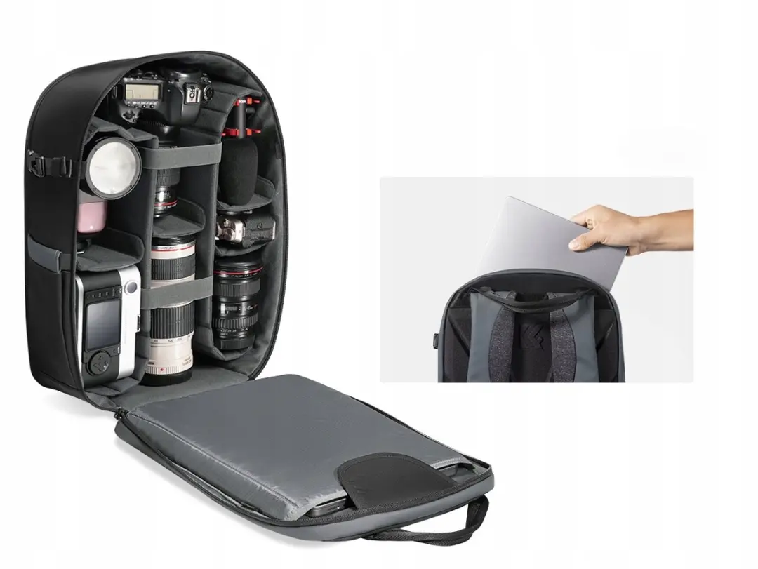 K&F Concept Fotografie Rugzak 22L - Zwart