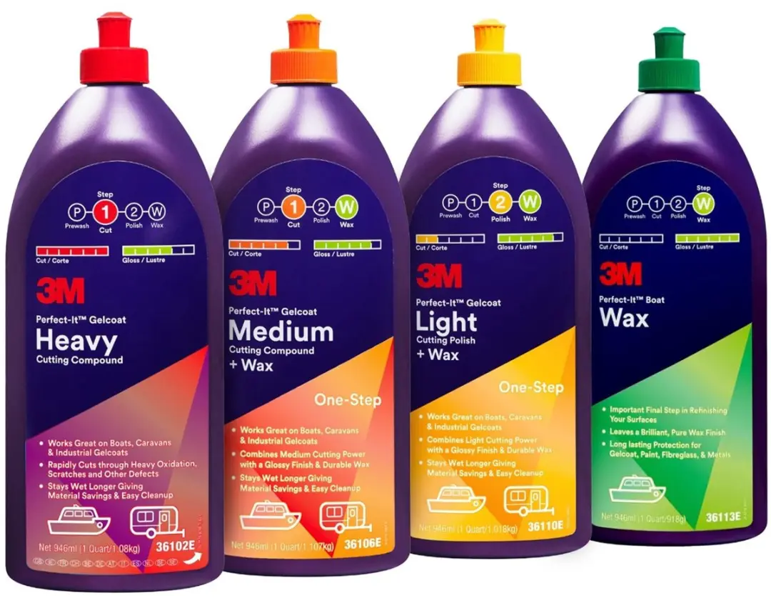 3M Perfect-It Marine Polish Kit - 4 Stappen