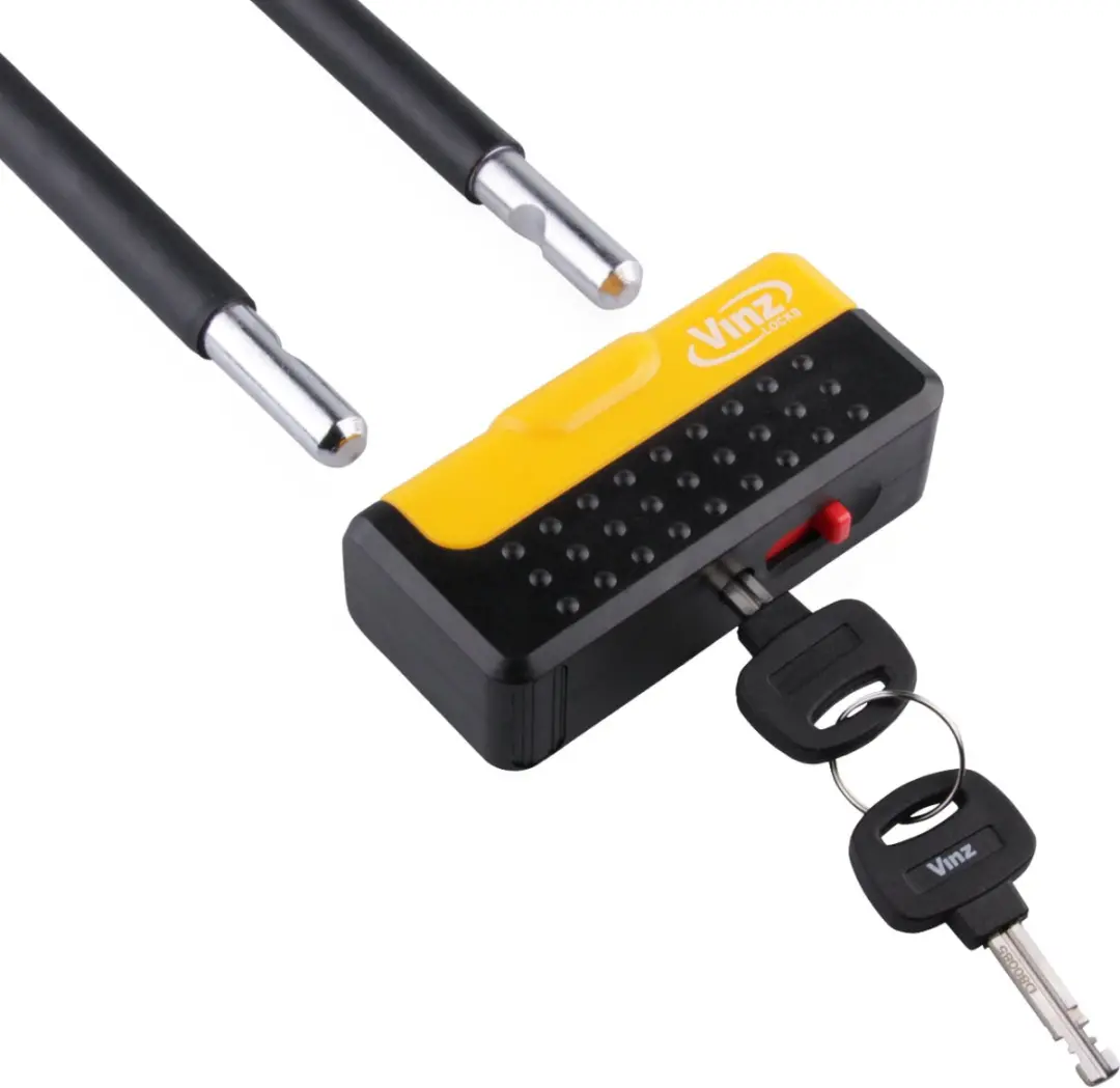 VINZ Pomerape Beugelslot 13mm BIS760-290 - 29cm - Zwart