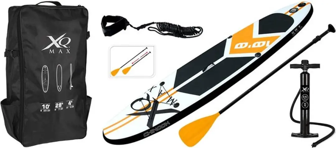 XQMax Sup Board 8DP000850 - Opblaasbaar 305x71x10cm - Oranje