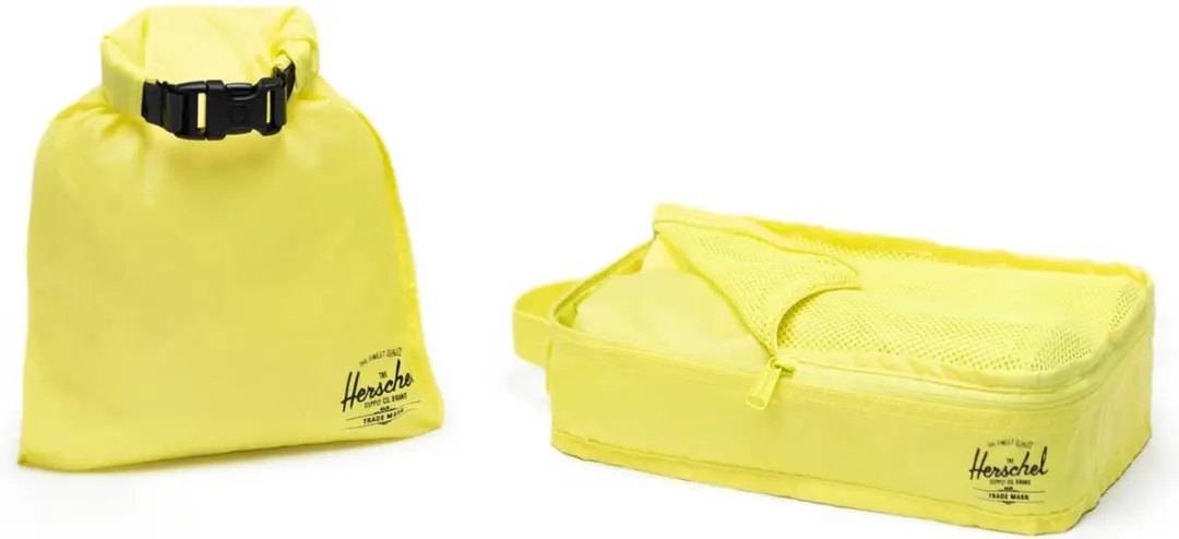 Herschel Classics Travel Organizers Highlight Geel - 4 Stuks