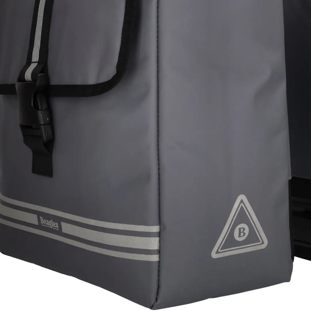Beagles Bicycle Originals Fietstas Dubbel 34L - Grijs