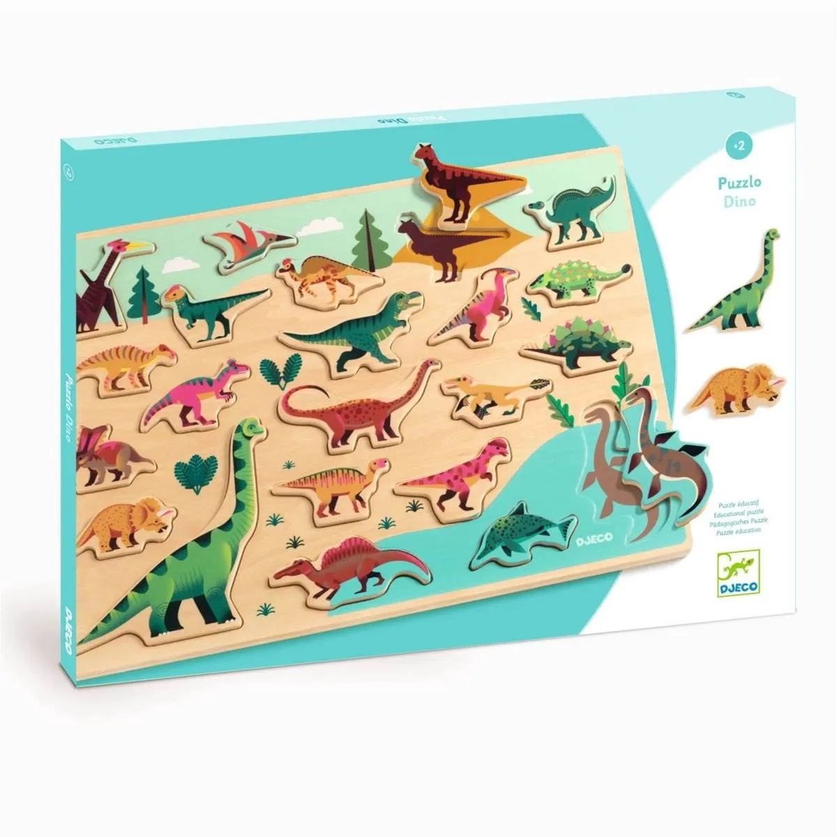 Djeco Inlegpuzzel Dinosaurussen II DJ01832