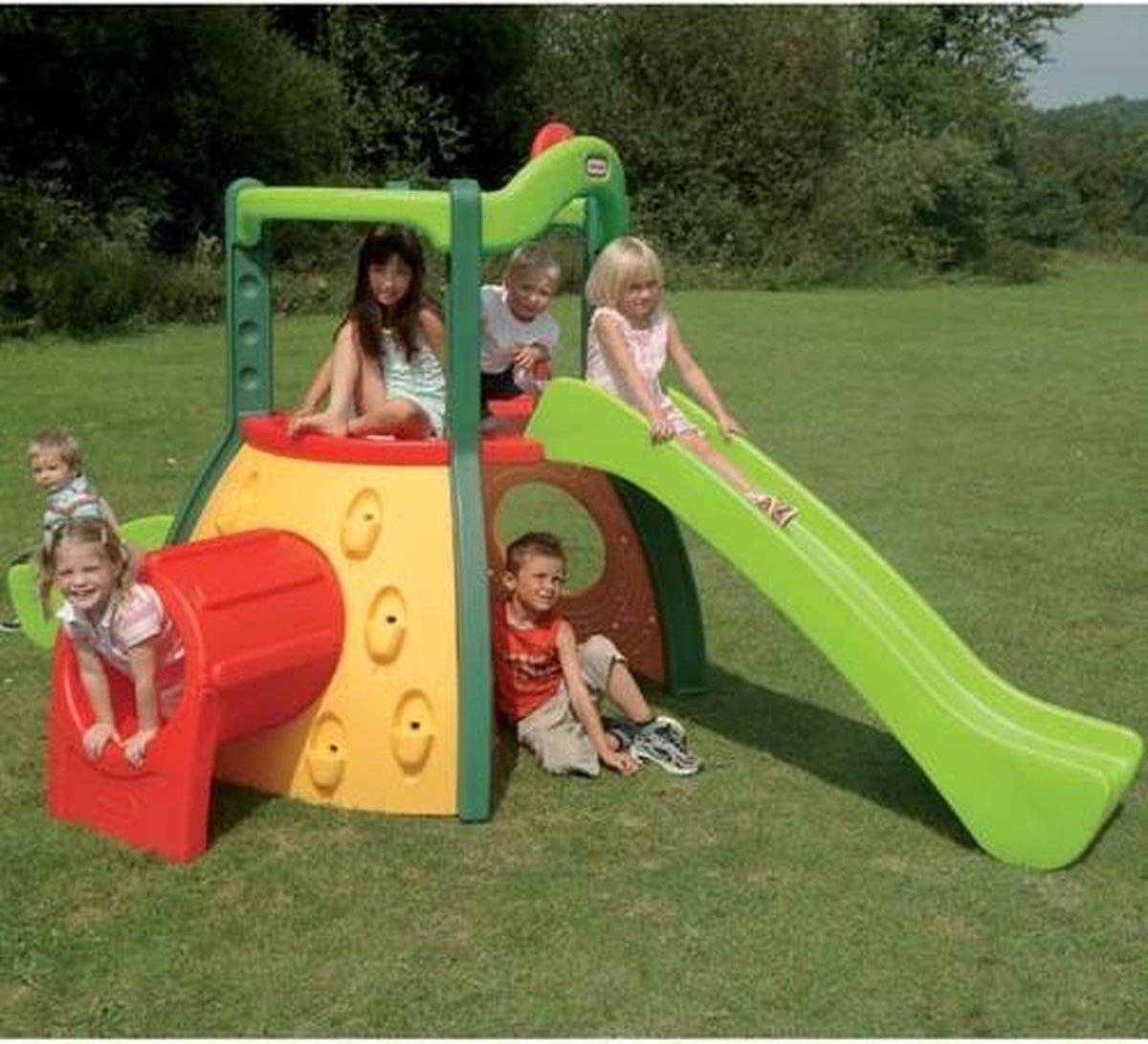 Little Tikes Super Evergreen Dubbeldekker Glijbaan - Speeltoestel