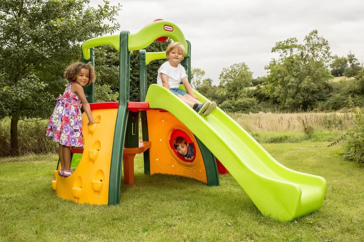 Little Tikes Super Evergreen Dubbeldekker Glijbaan - Groen