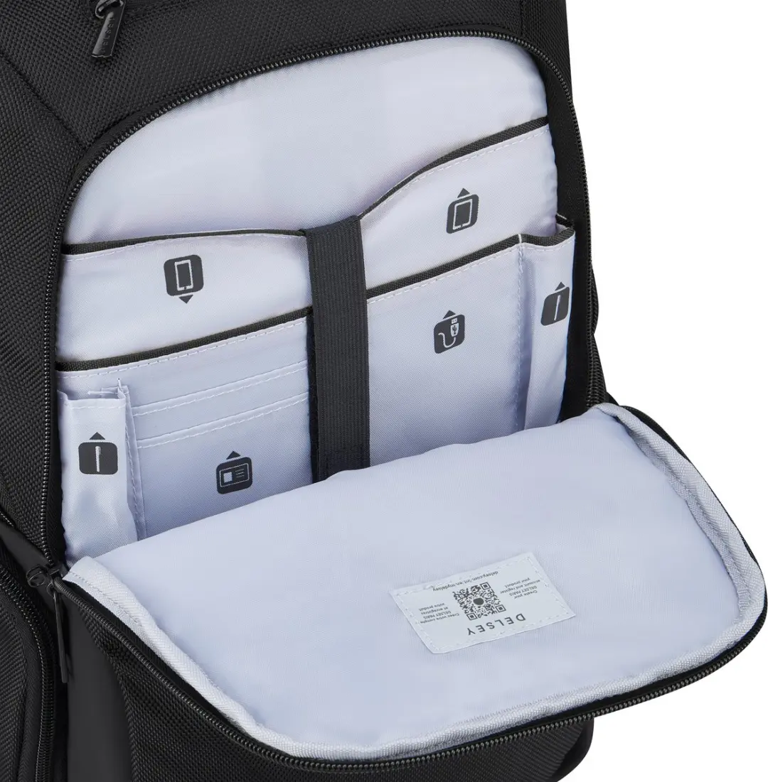 Delsey Parvis Plus Laptoprugzak 15L - 13 inch - Zwart