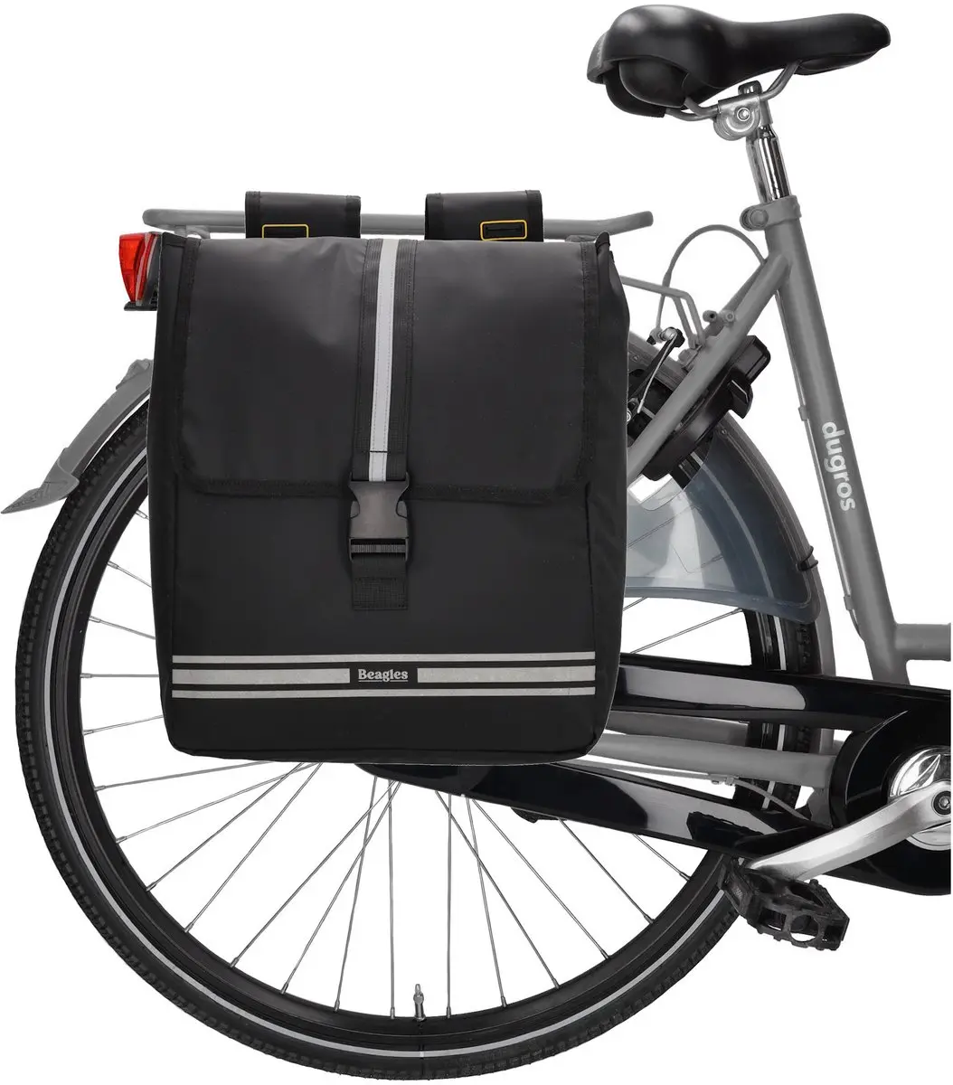 Beagles Bicycle Originals Fietstas 2x17L - Zwart