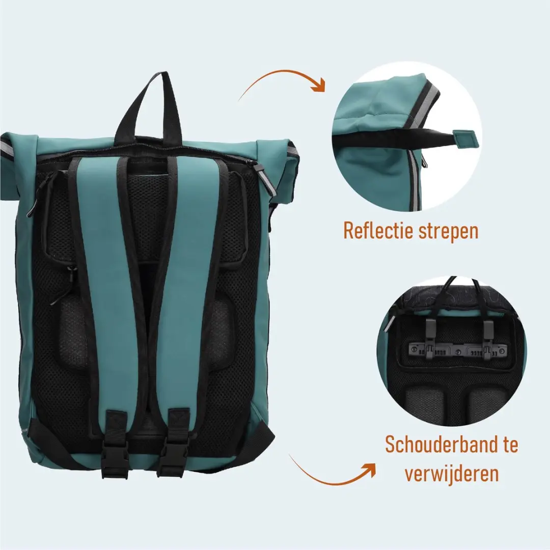 Beagles Originals Bicycle Rugzak 15,6 inch - 27L - Petrol