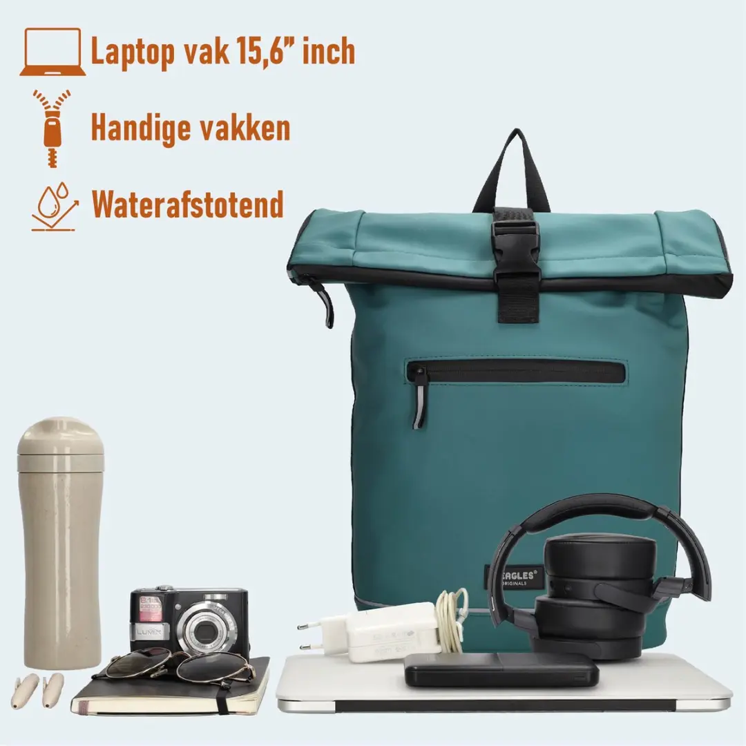 Beagles Originals Bicycle Rugzak 15,6 inch - 27L - Petrol