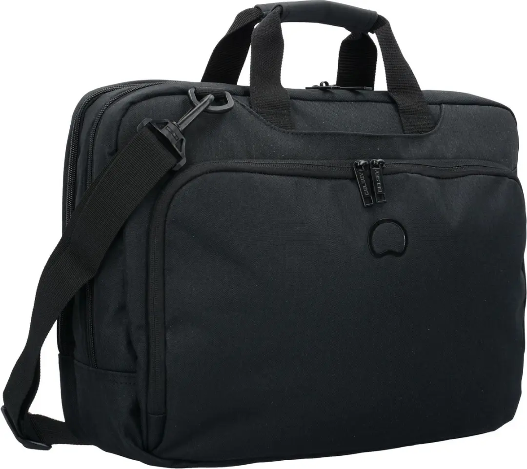 Delsey Esplanade Schoudertas 15.6 inch - Zwart - afbeelding 6 van 6