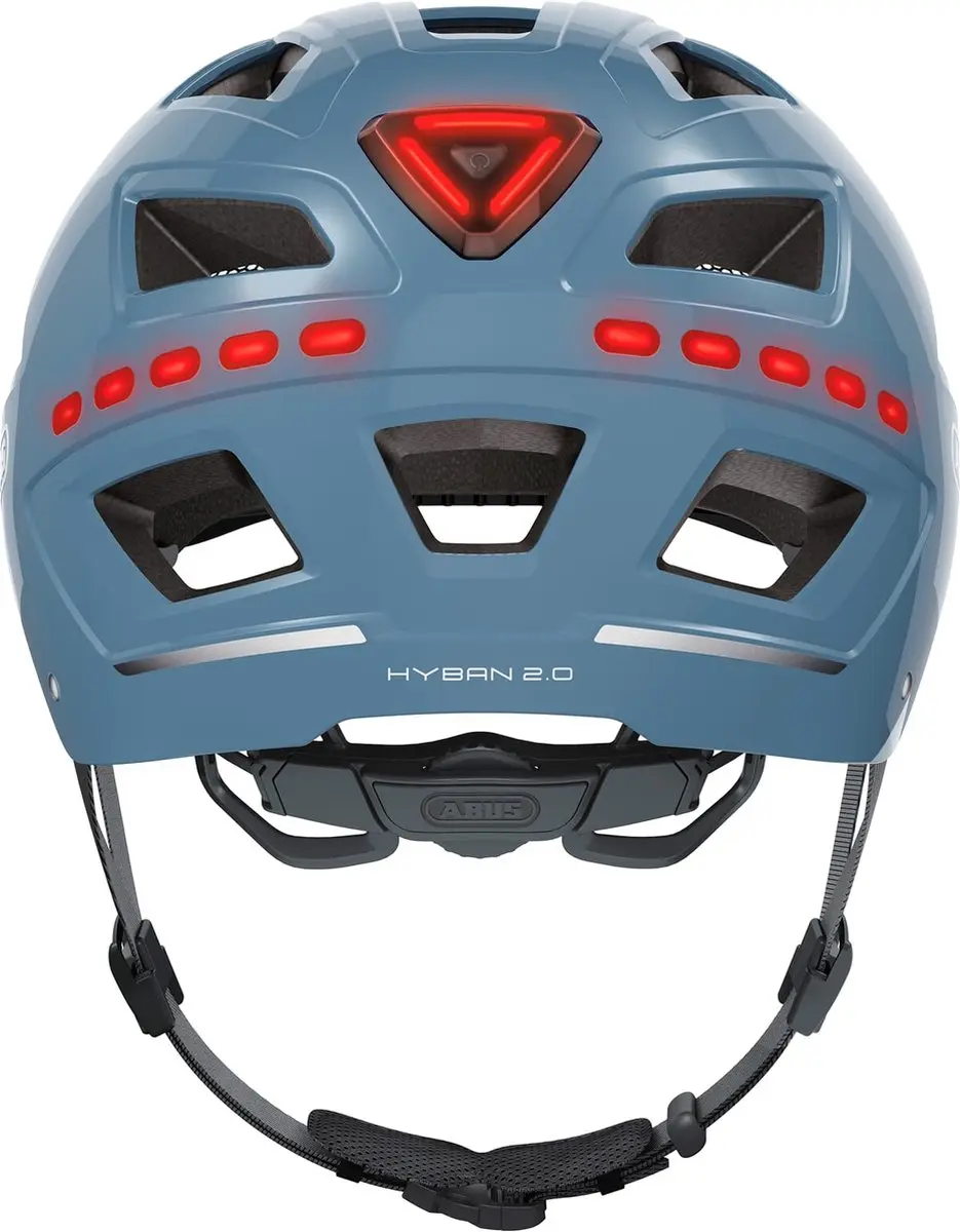 ABUS Hyban 2.0 LED Fietshelm 56-61cm - Blauw