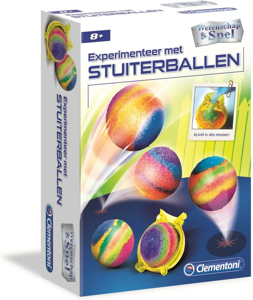 Clementoni Experimenteerdoos Stuiterballen 66876 - Multi Kleur