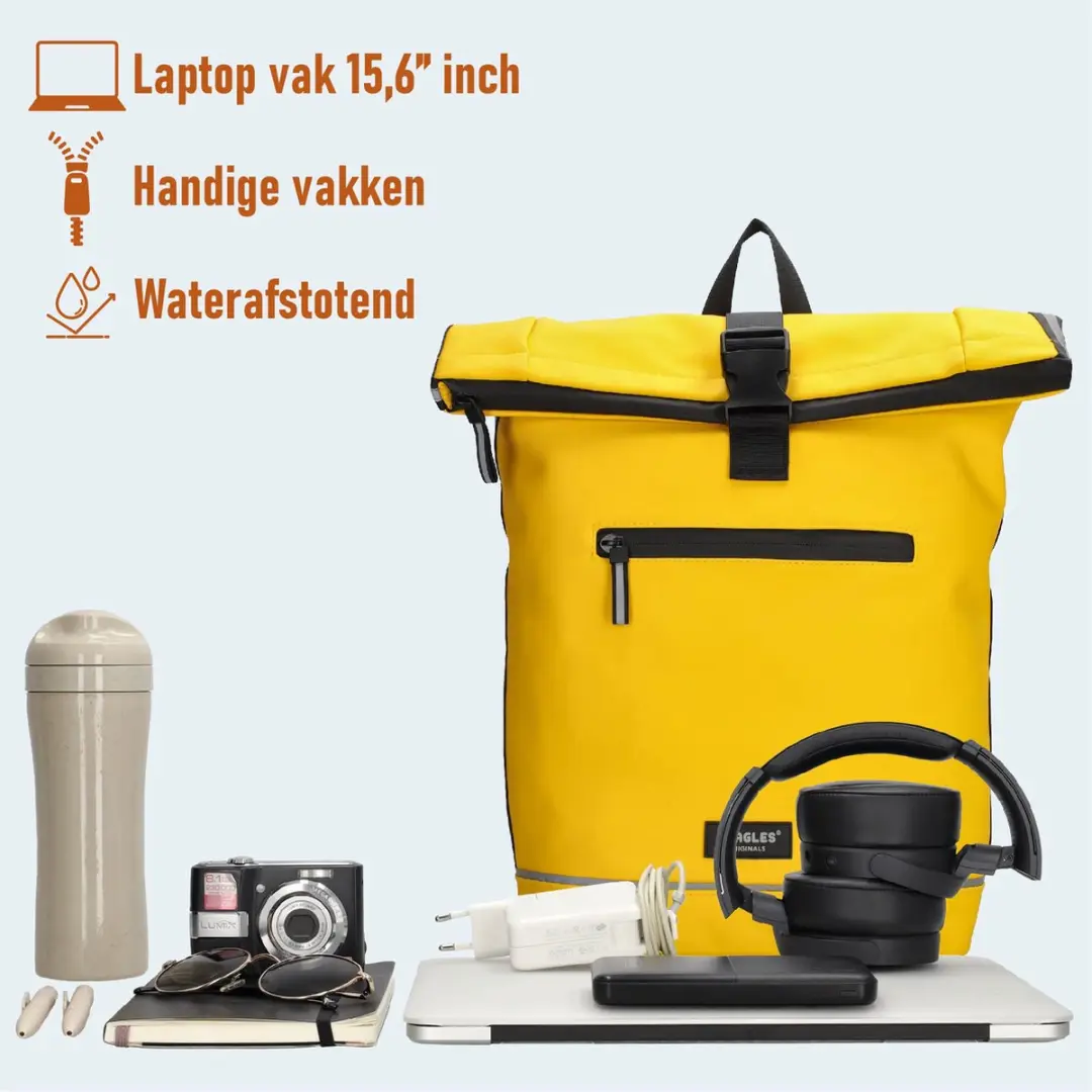 Beagles Originals Bicycle Fietstas Rugzak 27L - Geel