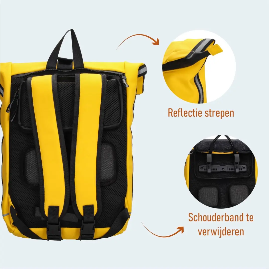 Beagles Originals Bicycle Fietstas Rugzak 27L - Geel