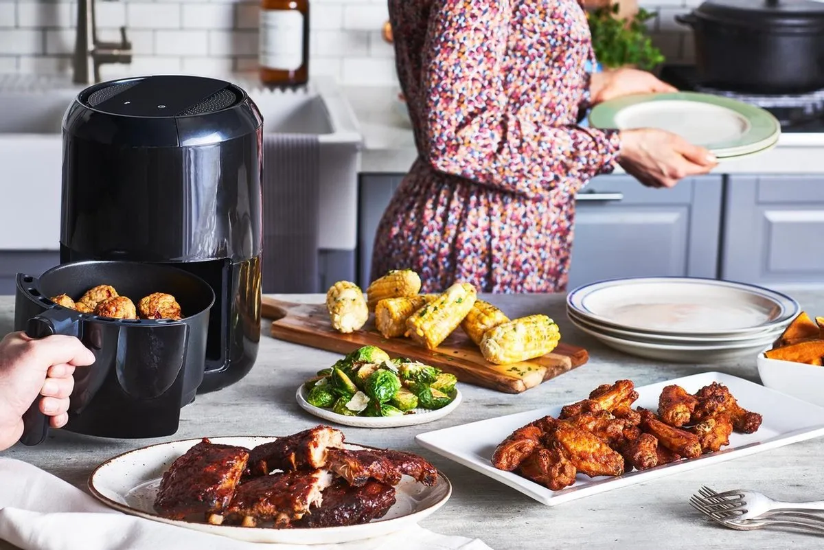 Moulinex Easy Fry Compact EZ3018 Airfryer 1030W - Zwart