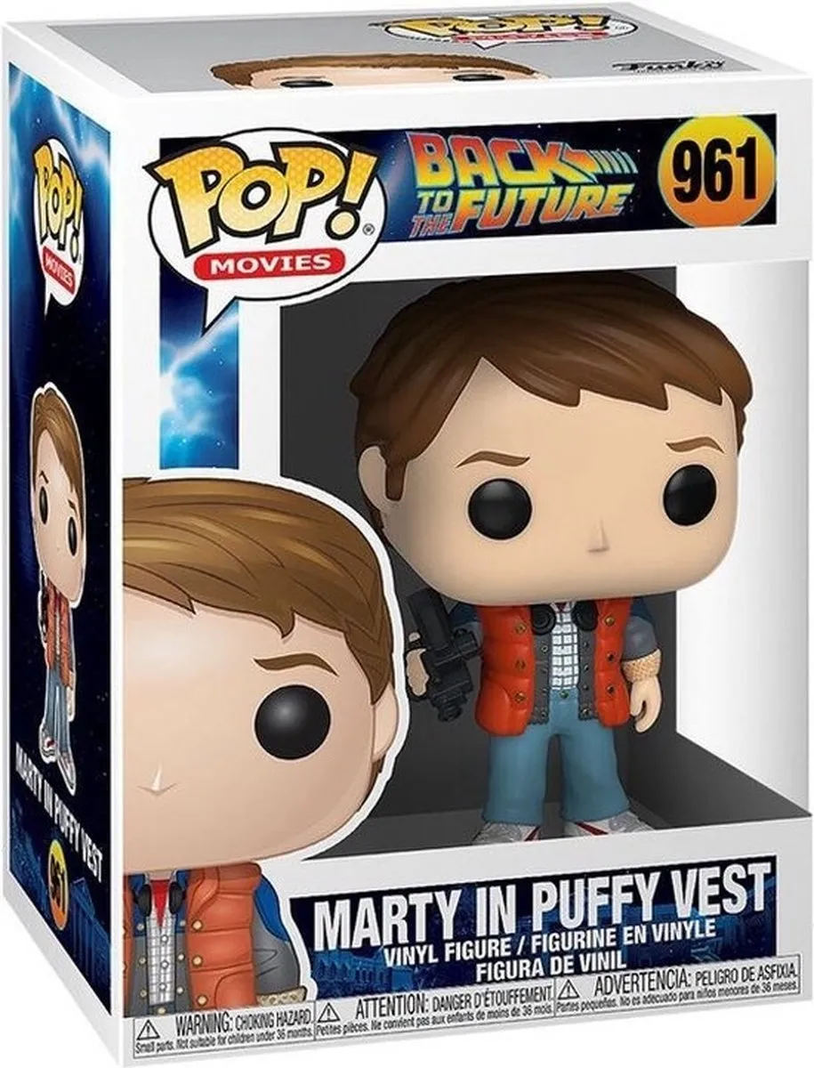 Funko Pop Marty McFly Back to the Future Puffy Vest #961 - Multi