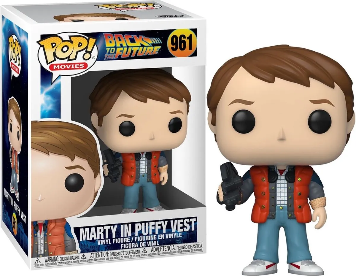 Funko Pop Marty McFly Back to the Future Puffy Vest #961 - Multi