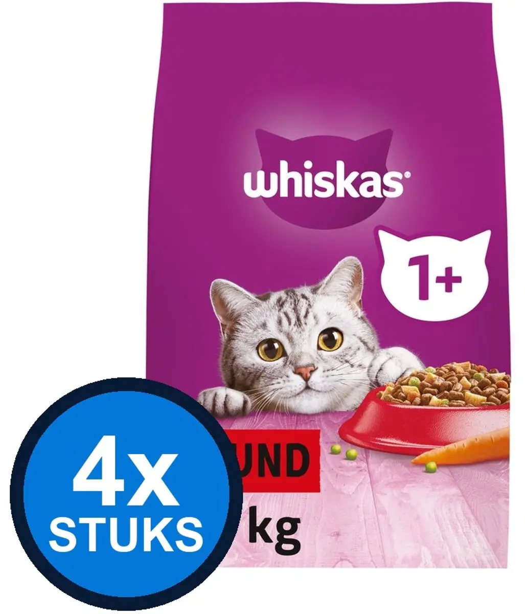 Whiskas Droogvoer Rund 1+ 1,9kg