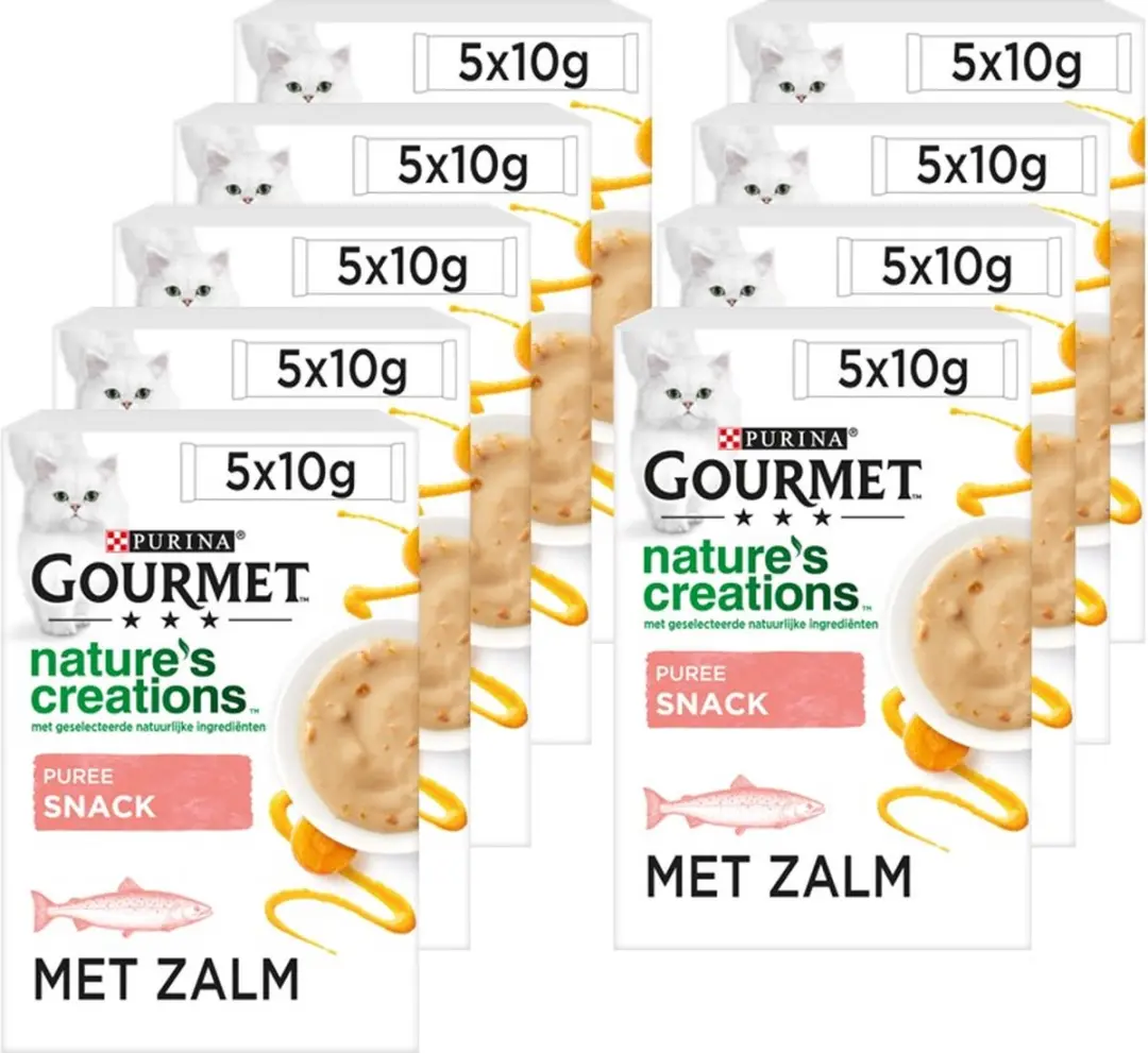 Gourmet Nature's Creations Kattensnack Zalm & Worteltjes