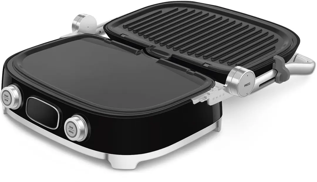 Smeg MGF01 Contactgrill - 2000W - 4 Platen - Zwart