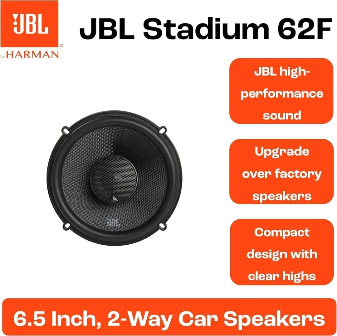 JBL Stadium 62F 2-Weg Coaxiale Auto-Speakers 255W - Zwart