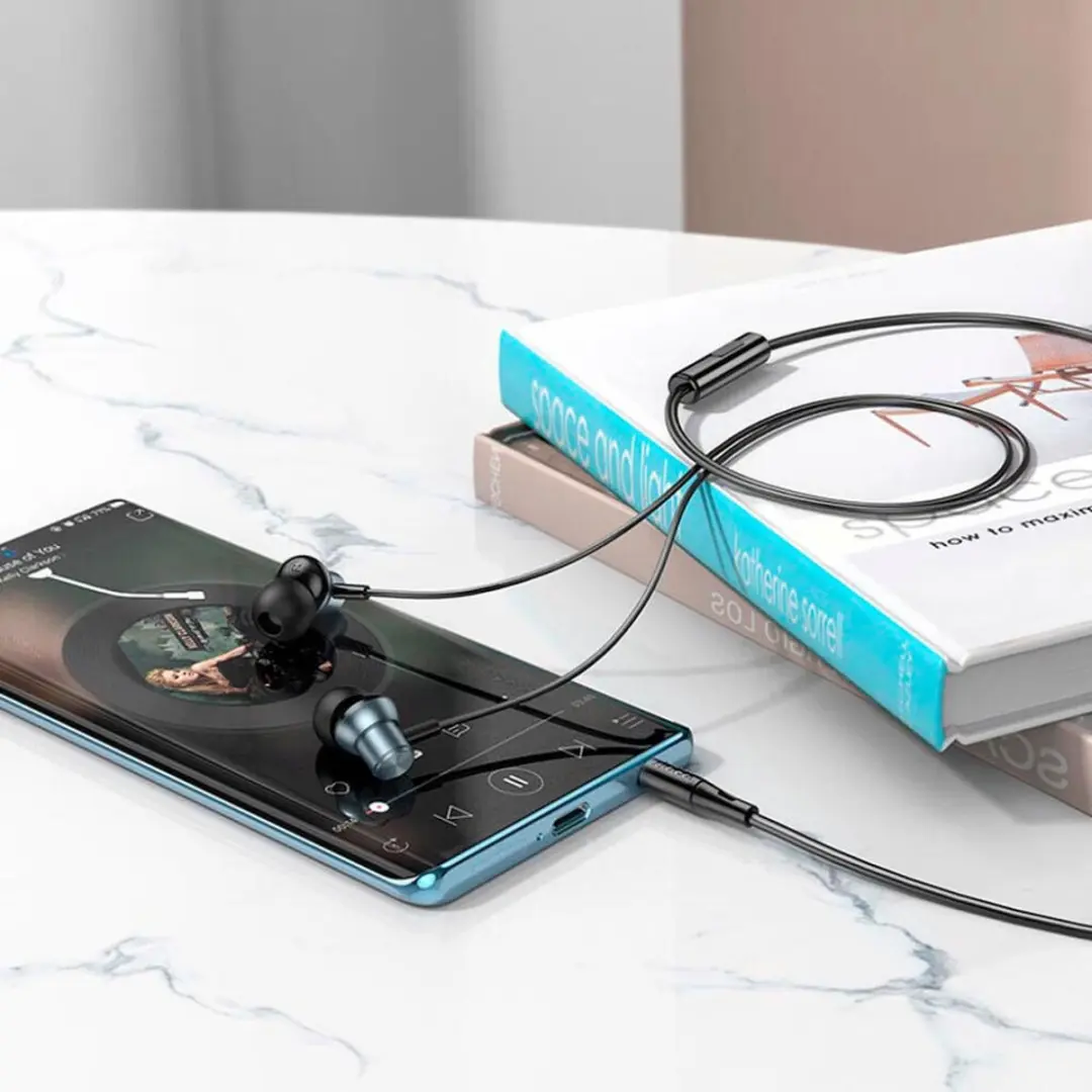 Hoco M110 Bedrade In-Ear Oordopjes - Zilver