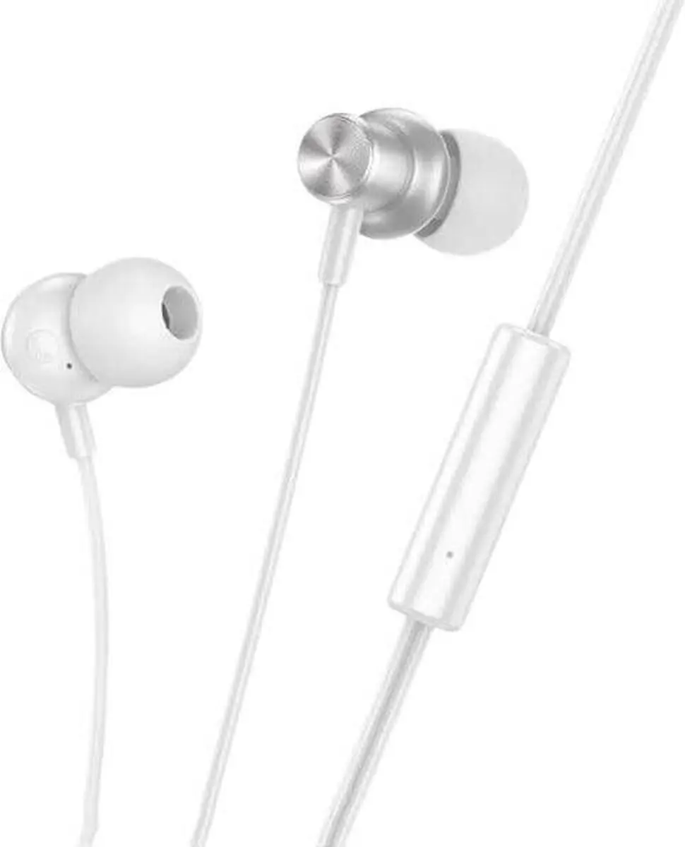 Hoco M110 Bedrade In-Ear Oordopjes - Zilver
